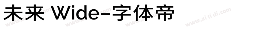 未来 Wide字体转换